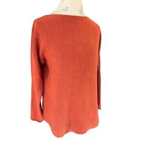 M Made in Italy orange long sleeve sweater